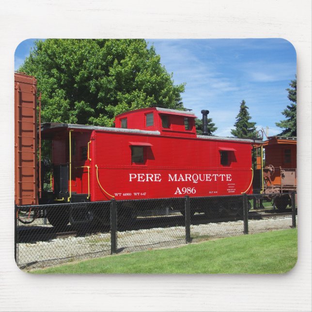 alfombrilla de ratón de caboose de Pere Marquette (Frente)