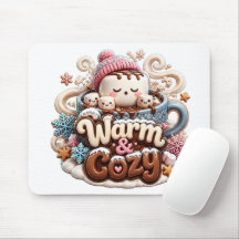 Alfombrilla de ratón de cacao caliente Warm & Cozy