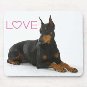 Alfombrilla de ratón de cachorro de Doberman Pinsc