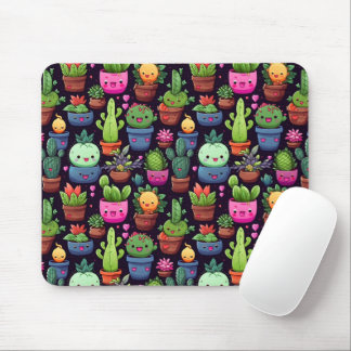 Alfombrilla de ratón de cactus Kawaii