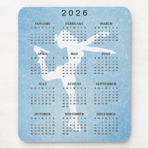 Alfombrilla de ratón de calendario 2025 de diseño