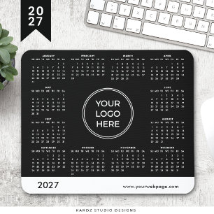 Alfombrilla de ratón de calendario 2027 con logoti
