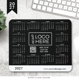 Alfombrilla de ratón de calendario de logotipo cor