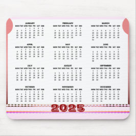 Alfombrilla de ratón de calendario simple y lindo 