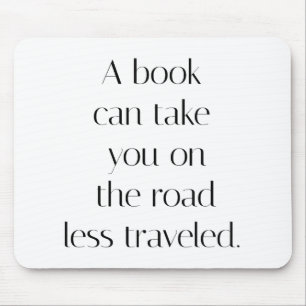 Alfombrilla de ratón de camino menos transitado