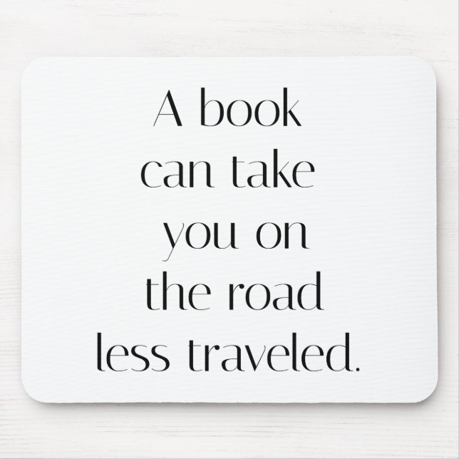 Alfombrilla de ratón de camino menos transitado (Frente)