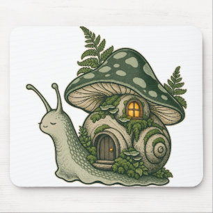 Alfombrilla de ratón de caracol de linterna de cab