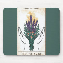 Alfombrilla de ratón de carta de tarot retro para