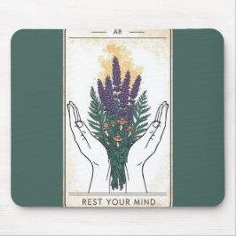 Alfombrilla de ratón de carta de tarot retro para