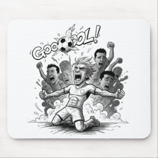Alfombrilla de ratón de celebración de gol de fútb