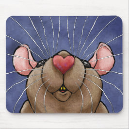 Alfombrilla de ratón de corazón lindo