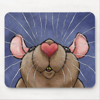 Alfombrilla de ratón de corazón lindo