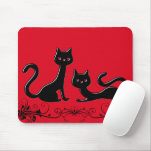 Alfombrilla de ratón de dibujos animados de gatito