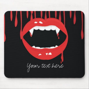 Alfombrilla de ratón de dientes de Halloween con v