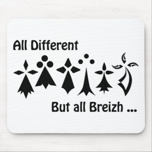 Alfombrilla De Ratón DE diferente objetivo DE Breizh Bretaña