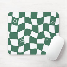 Alfombrilla de ratón de diseño retorcido verde