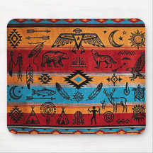 Alfombrilla de ratón de escritorio de Arte Tribal