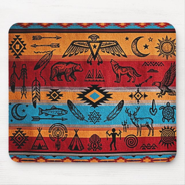 Alfombrilla de ratón de escritorio de Arte Tribal (Frente)