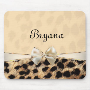 Alfombrilla de ratón de estampado de leopardo guep