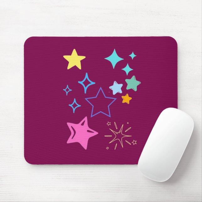 Alfombrilla de ratón de estrellas (Con ratón)