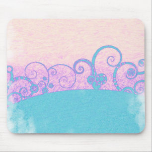 Alfombrilla de ratón de fantasía grunge pastel