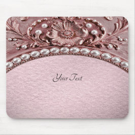 Alfombrilla de ratón de flor rosa
