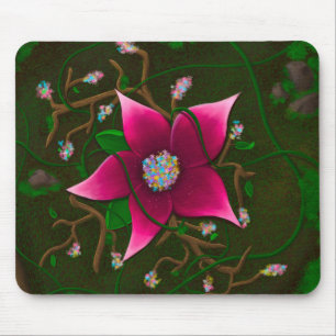 Alfombrilla de ratón de flores caprichosas de Cott