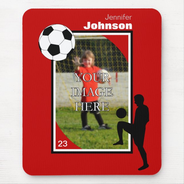 Alfombrilla de ratón de fútbol personalizada (Frente)