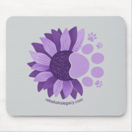 Alfombrilla de ratón de garra de girasol lavanda d