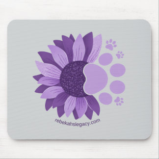 Alfombrilla de ratón de garra de girasol lavanda d