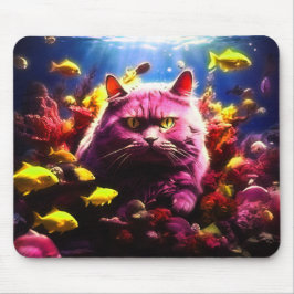 Alfombrilla de ratón de gato diseñada para amantes