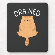 Alfombrilla de ratón de gato divertido agotado par
