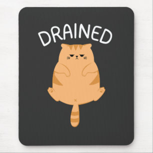 Alfombrilla de ratón de gato divertido agotado par