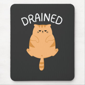 Alfombrilla de ratón de gato divertido agotado par