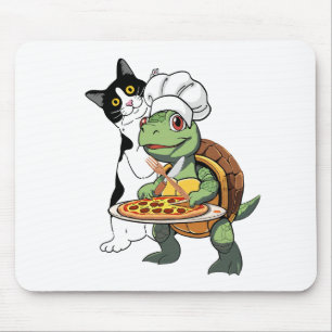 Alfombrilla De Ratón 🐢 de gatos y tortugas