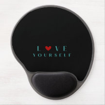 Almohadilla de gel ergonómica con cita inspiradora