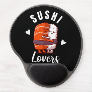 Alfombrilla De Ratón De Gel Amantes del sushi Kawaii
