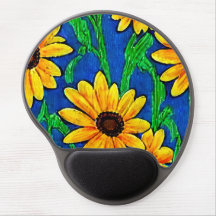 Bright Sunflowers Gel Mouse Pad Pad