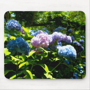 Alfombrilla de ratón de gel de flor de hortensia