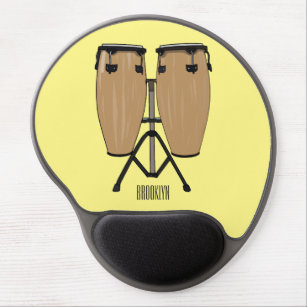 Alfombrilla De Ratón De Gel Ilustracion personalizado Bongo drum