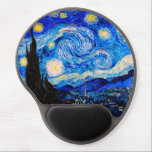 Alfombrilla De Ratón De Gel La noche estrellada de Vincent Van Gogh<br><div class="desc">Vincent Van Gogh La Noche Estelar. Esta es una antigua obra maestra del pintor holandés Vincent Van Gogh. Esta bonita pintura del paisaje artístico tiene un color bonito,  vibrante y saturado. Vincent Van Gogh fue un pintor impresionista de post holandés. Esta imagen es de dominio público</div>