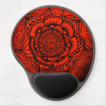 Mandala roja Mousepad