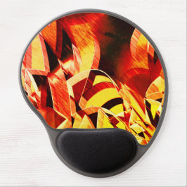 Alfombrilla De Ratón De Gel Mezcla amarillenta con rojo oscuro, fuerte estrati