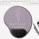 Alfombrilla De Ratón De Gel Moda de moda Boho Lilac Lavender personalizada<br><div class="desc">Eleva tu espacio de trabajo con nuestra impresionante almohadilla Gel Mouse personalizada de Moda Boho Lilac Lavender, donde la practicidad se encuentra con la elegancia personalizada. Esta almohadilla de ratón, diseñada pensando en su comodidad, dispone de un reposo de muñeca incorporado, que proporciona soporte ergonómico para aquellas largas horas en...</div>
