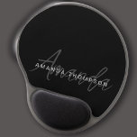 Alfombrilla De Ratón De Gel Moderno Elegante Personalizado Con Monograma Nombr<br><div class="desc">Aumente la configuración de su oficina y la productividad con nuestro Blackout Elegant Modern Personalizado con Nombre Monograma Gel Mouse Pad. Esta almohadilla de ratón meticulosamente diseñada combina a la perfección la estética contemporánea con un toque personalizado, convirtiéndola en una moda y un accesorio práctico para su moderno espacio de...</div>