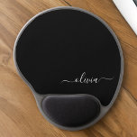 Alfombrilla De Ratón De Gel Monograma elegante Minimalista blanco negro y mode<br><div class="desc">Presentamos nuestra Colección de Monogramas Modernos Minimalistas en Blanco y Negro: Adopte la simplicidad y la sofisticación con nuestros diseños minimalistas, curados para elevar su estilo sin esfuerzo. Esta colección, elaborada con gran interés para la estética moderna, presenta elegantes diseños en blanco y negro acentuados por monogramas personalizados. Desde papel...</div>