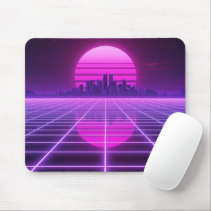 Alfombrilla de ratón de gel neón retro de los 80
