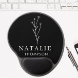 Alfombrilla De Ratón De Gel Personalizado de moda Boho Rústico Negro Y Blanco<br><div class="desc">Eleva tu espacio de trabajo con nuestra almohadilla de ratón Gel personalizada Boho Rustic Black and White, donde la funcionalidad se combina con la elegancia refinada. Esta almohadilla ergonómica personalizado del ratón cuenta con un reposo de muñeca diseñado para el máximo confort durante largas horas en el escritorio, lo que...</div>
