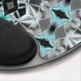 Alfombrilla De Ratón De Gel Plata pálida para borrar la relación azul en estil