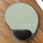 Alfombrilla De Ratón De Gel Sage Green Minimalista Moderno Monograma elegante<br><div class="desc">Presentamos nuestra elegante colección de monogramas Minimalistas y ecológicos: eleve su estética con serenidad sofisticada y elegancia intemporal. Nuestra colección muestra diseños minimalistas en un ambiente tranquilo y verde, complementado con refinados monogramas adaptados a su estilo personal. Desde papel pulido hasta accesorios versátiles, cada pieza de nuestra colección está meticulosamente...</div>